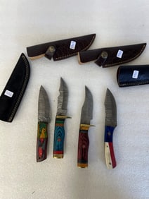 Four Collectible Pocket Knives in Cases