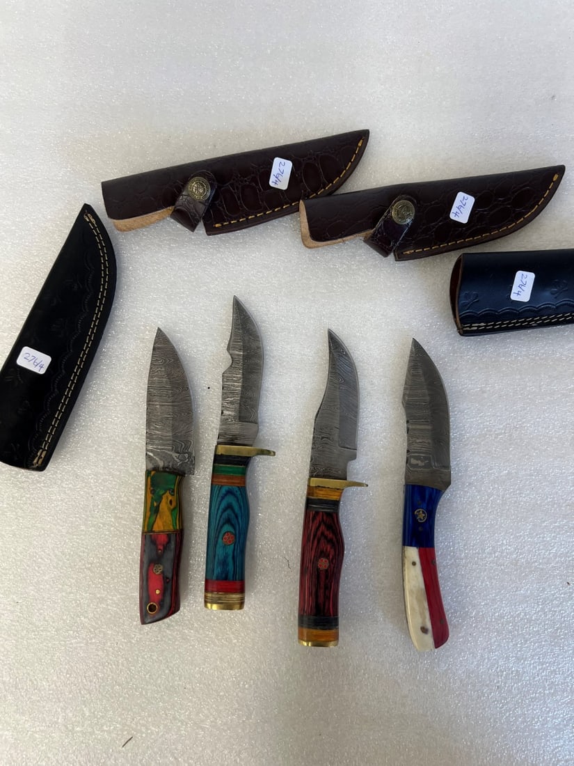 Four Collectible Pocket Knives in Cases (1 of 1)