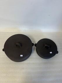 Flameston Danmark Covered Pots. (2)
