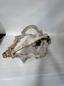 Painted and Parcel Gilt Wooden Fixture.