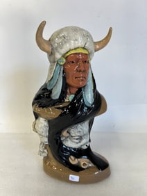 Porcelain Figure of an Indian Chief Sgd.