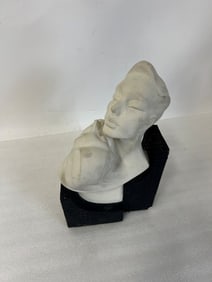 Pottery Sculpture. Embracing Couple Sgd. Danet
