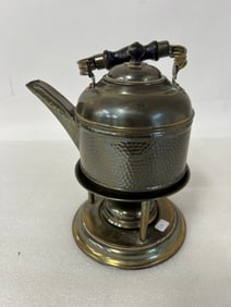 Brass Teapot on Stand Vintage