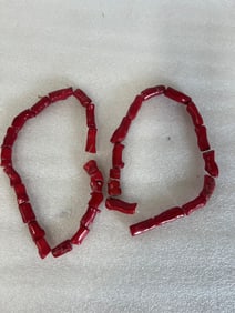 Two Strands Red Coral