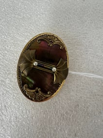Handmade Brooch. "Creation" Marked