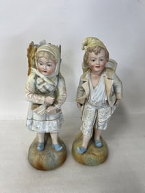 Antique Bisque Figures (2)