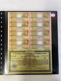 1924 German Empire Bond. 5 Million Marks