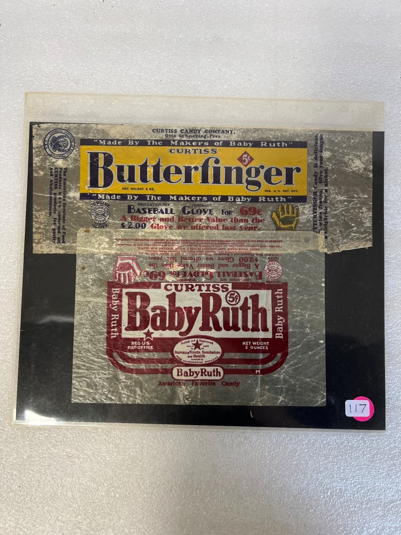 2 Candy Bar Wrappers Late 20's. Early 30's (1 of 1)