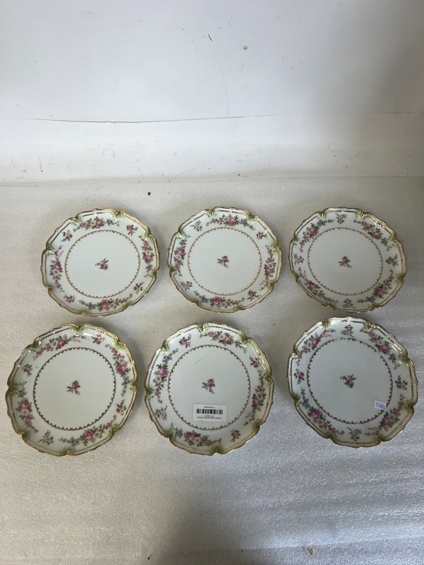 GDA Haviland Limoges Ch. Field Plates(6): 8 1/4"D