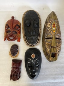 Vintage Wooden Masks (6)