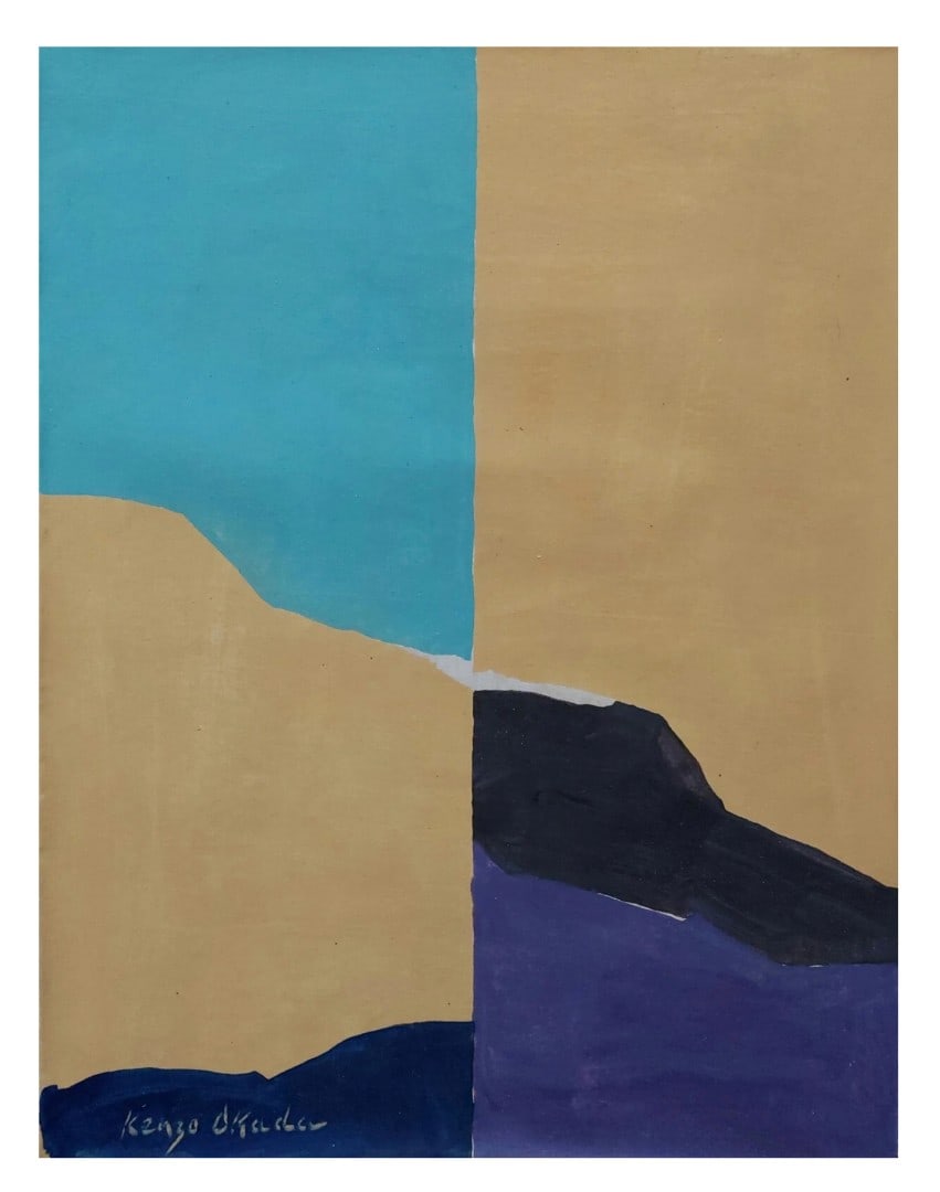 Kenzo Okada; 20thC. Modernist Oil Between Sky and Earth Signed (1 of 5)