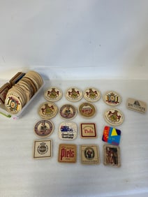 Box Lot Cardboard Coasters inc. Beer