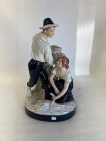 Royal Dux Statuary. A Couple. Sgd.