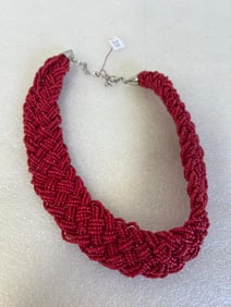 Multi Strand Vintage Coral Necklace.