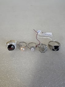 Vintage Sterling Silver Rings Mkd 925 (5)