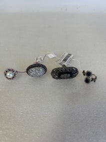 Vintage Sterling Silver Rings (4)