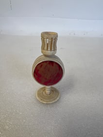 Antique Thimble Holder w/Pin Cushion