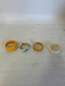 Four Antique Bracelets inc. 3 Bakelite