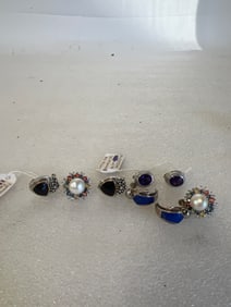 Dealer or Collector's Lot of Sterling Earrings (4 pr.)