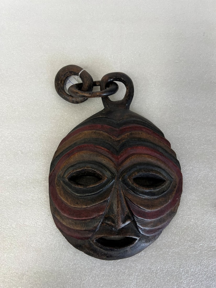 African Wooden Mask: 11 1/2"