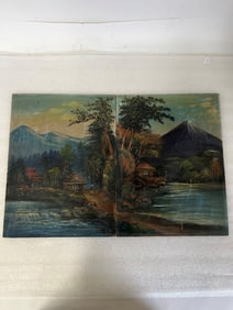 Oils on Board,Mountain & Water Landscapes