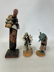 Kachina Dolls (2) and a third as pictured.