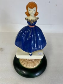 Vintage Porcelain Girl on Stand
