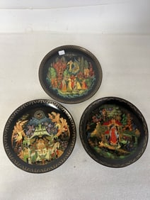 Russian Collectible Fairy Tales Plates (3)