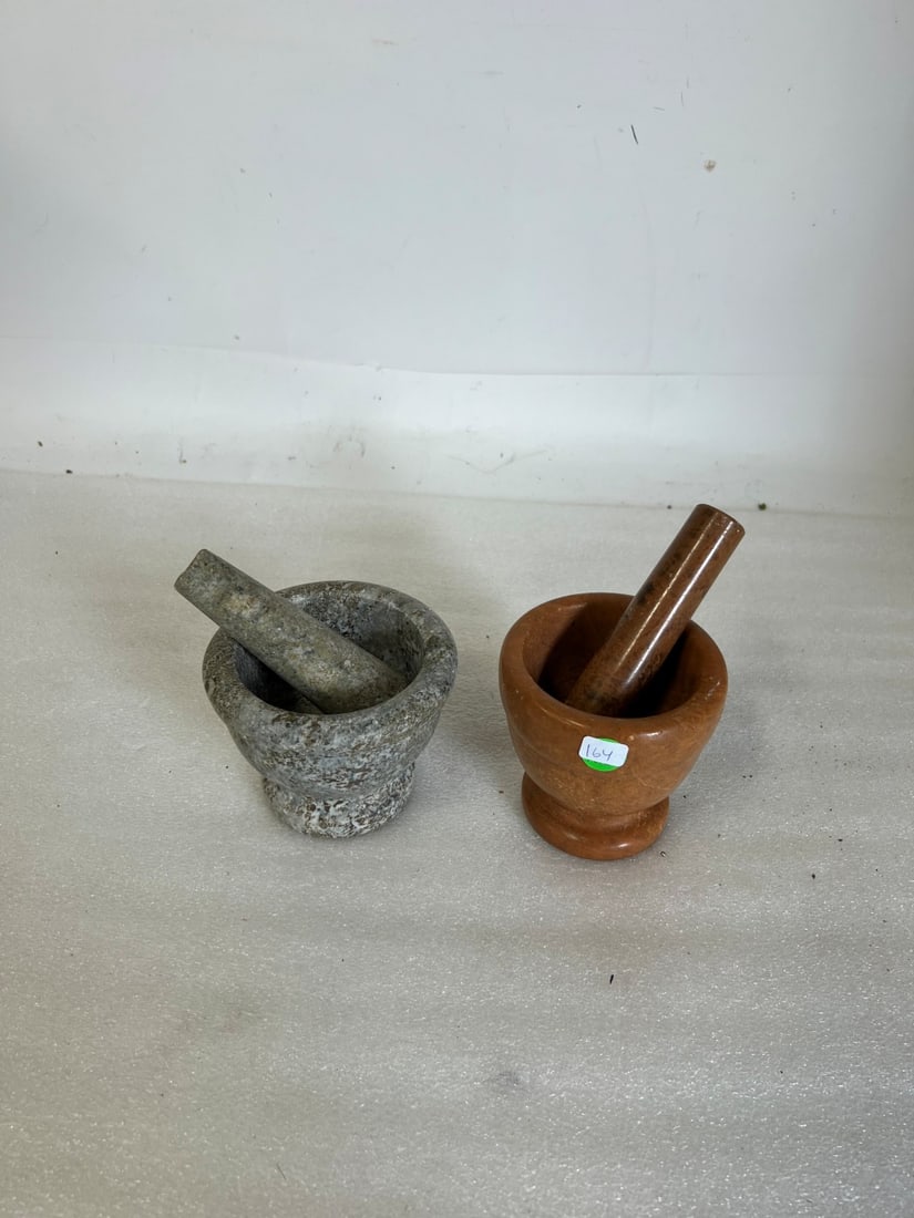 Stoneware Mortar and Pestles.(2) (1 of 2)