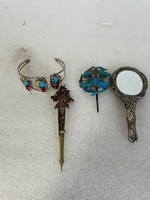 Dealer's Lot of Vintage Jewelry Etc