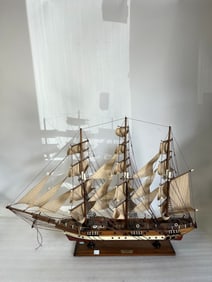 Large Wooden Sailing Ship Clipper Siglo XXIX