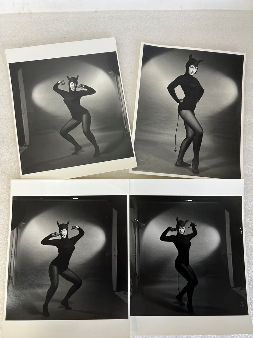 Bettie Page Eric Kroll Era Photos Sgd. (4): 16.5 inches x 20 inches