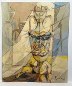 Byron Browne; 20thC. American Modernist Oil Signed