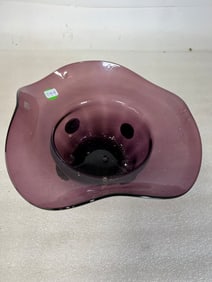Amethyst Hand Blown Candy Dish