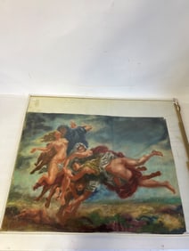 Philip Evergood. Important Large American Regionalist Pastel