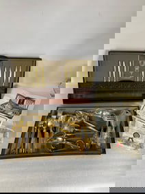 23 K Gold Plated Flatware Service