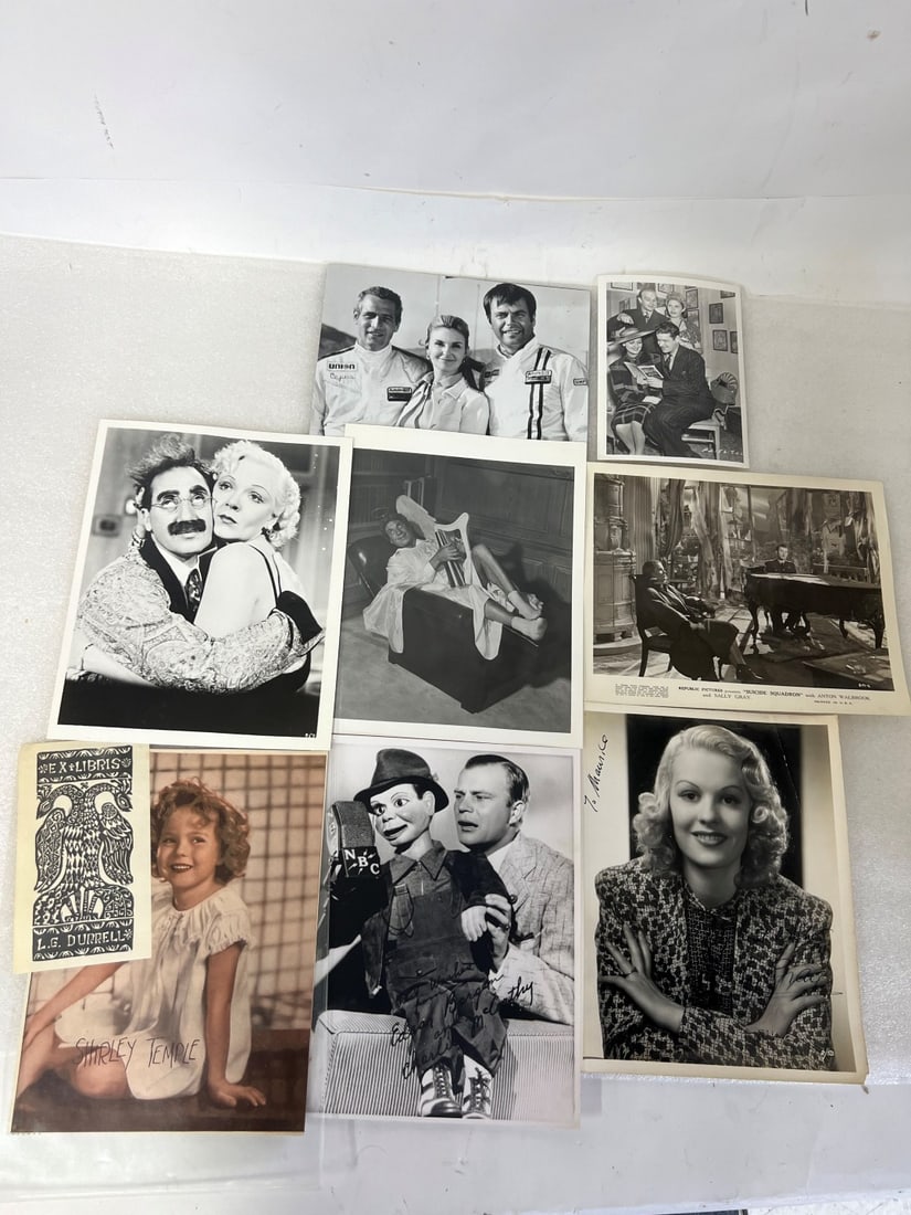 Lot of Early Movie Photographs: Includes Republic Pictures Sucide Squadron with Anton Walbrook and Slly Gray As pictured.. Smaller one with publicity snipe at the reverse and a stamp for Paramount