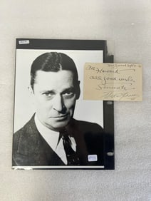 Edward Arnold Photo and Autoograph and a 2nd