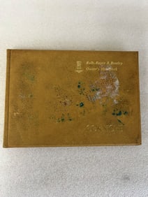 1976 Rolls Royce Bentley Owners Handbook