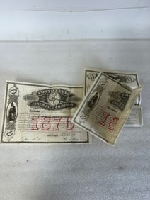 Lot of 1868,1869 and 1870 Stock Certificates