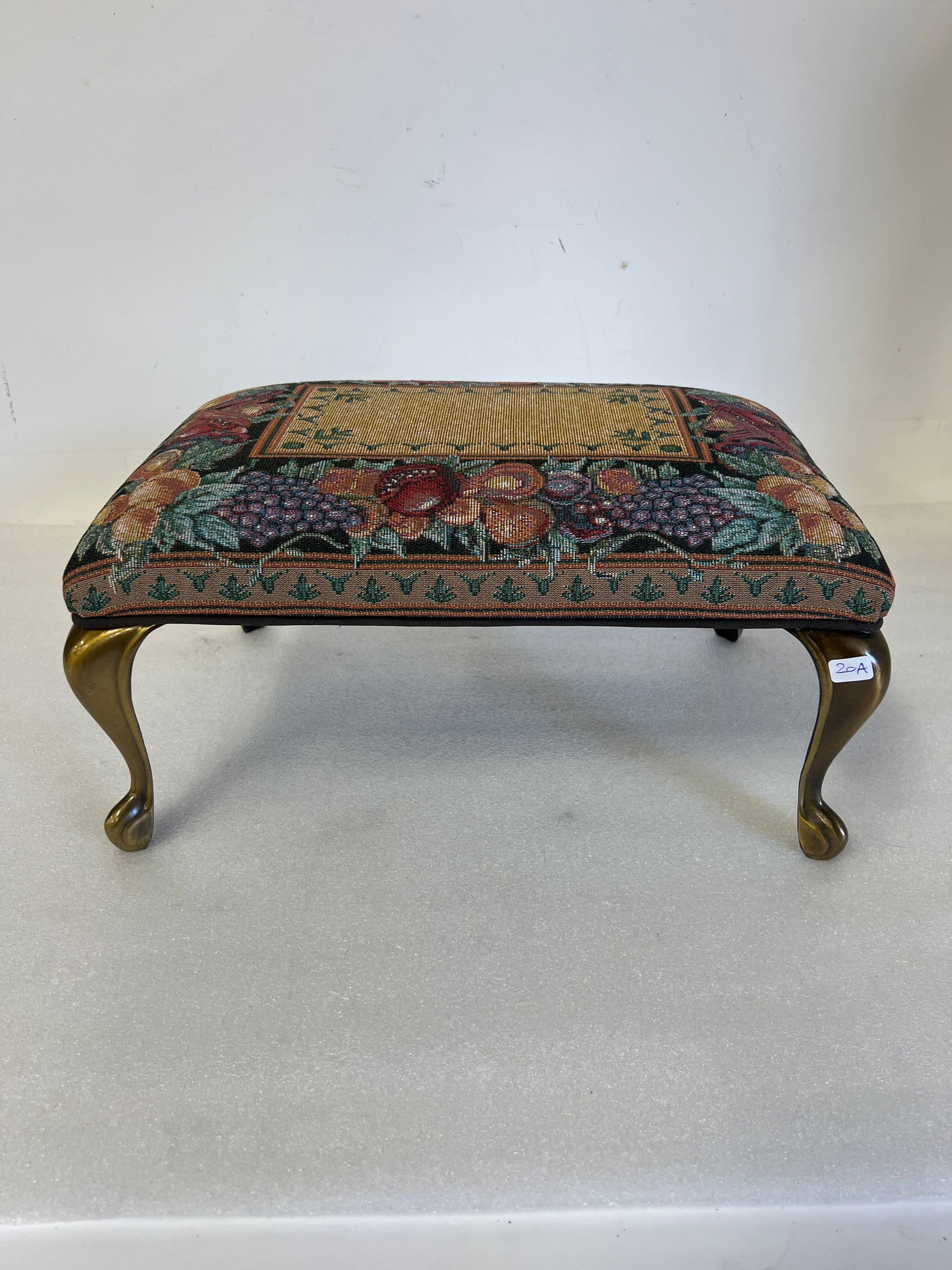 Antique Needlepoint Footstool (1 of 2)