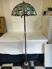 Leaded and Jeweled Floor Lamp