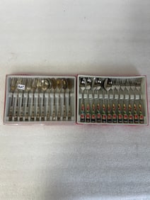 Demi- Tasse Spoons and Forks Two Sets