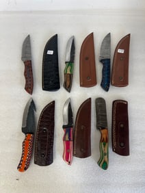 Damascus Steel Knives (6)