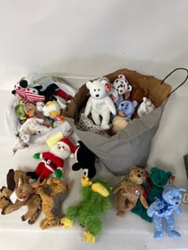 Two Bag Lots of  Beanie Babies for Collector or Dealer