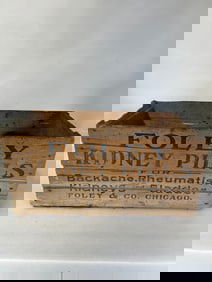 Foley's Honey and Tar Compund Wooden Crate
