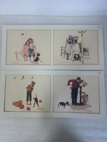 Four Norman Rockwell Prints,