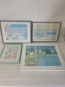 Seaside ,. Beach  & Other Vintage  Prints (4))
