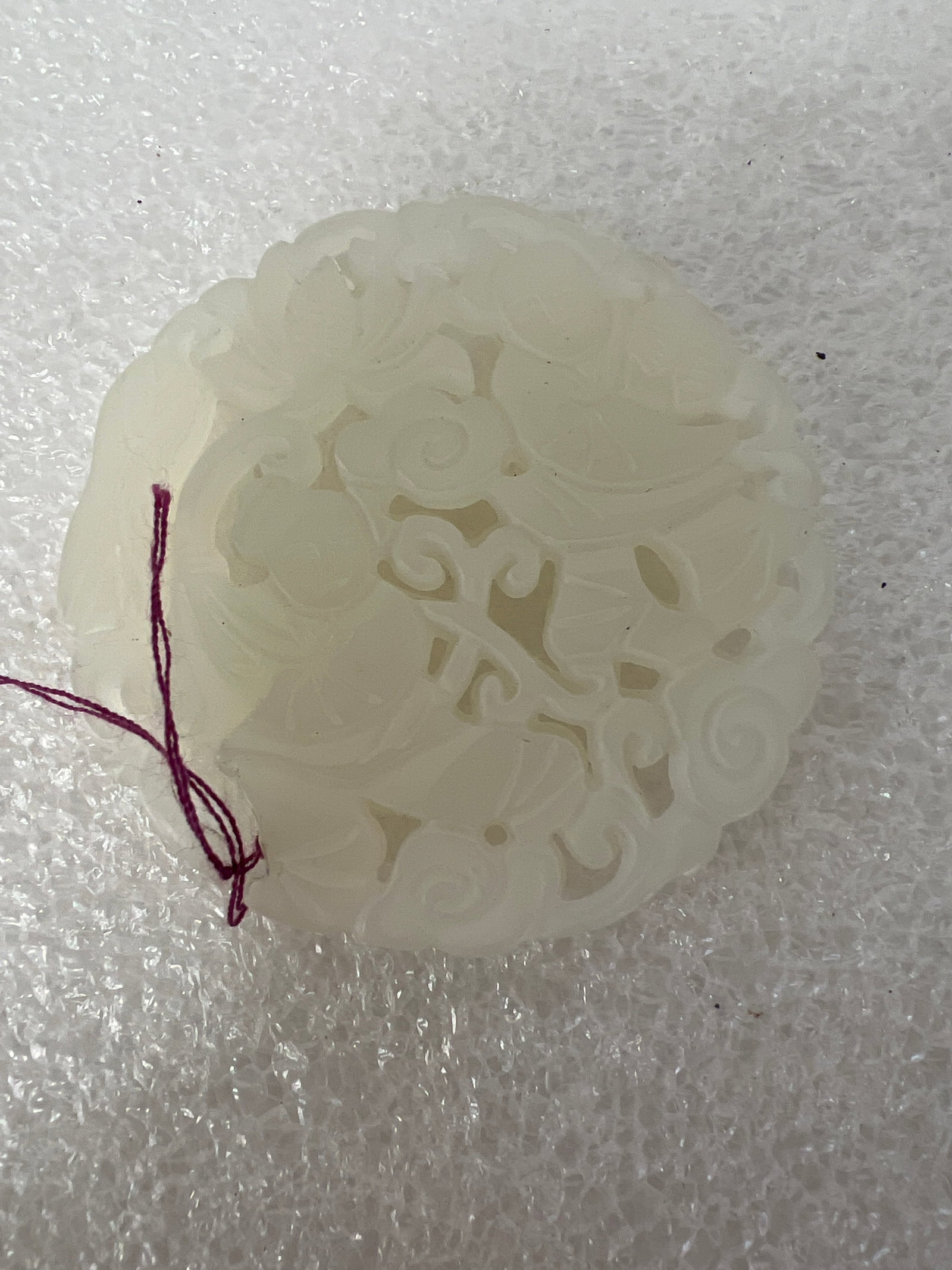 White Jade Sculpture: As pictured 2”
