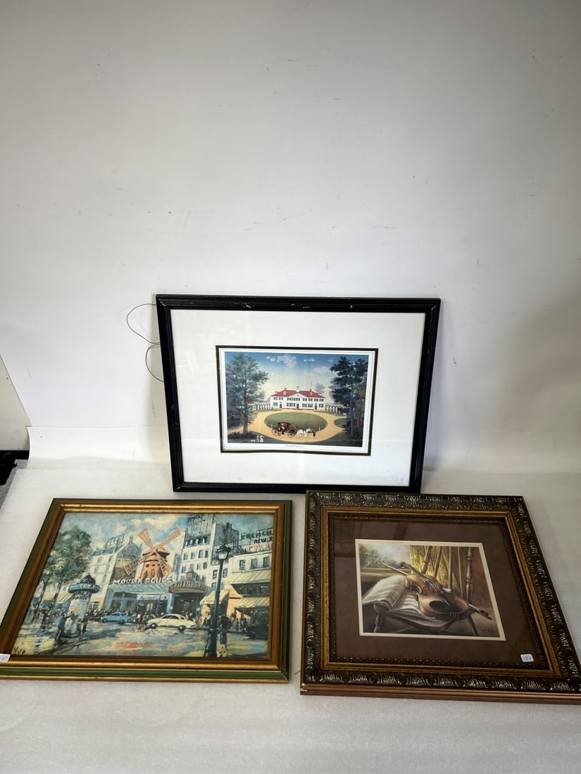 T.Milton Violin and 2 other Prints (1 of 4)
